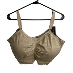 Kindred Bravely Sublime Nursing Bra 3XL XXXL Womens Beige Hands Free Pumping